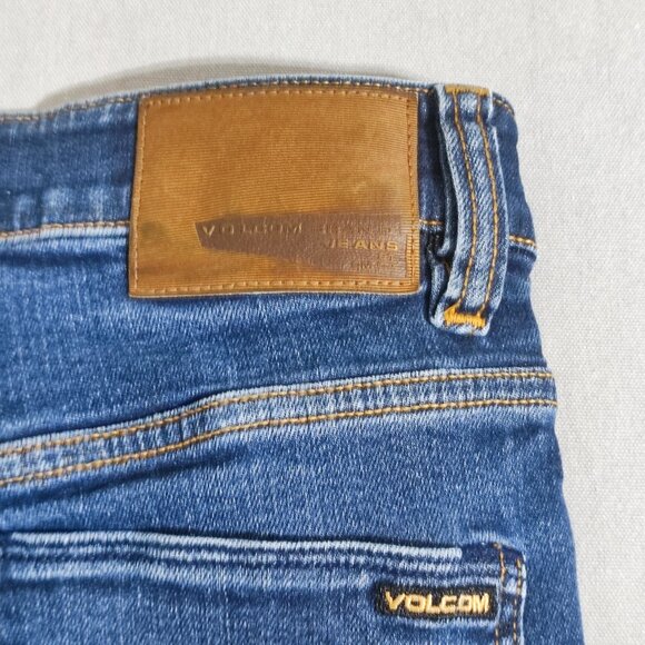 Volcom Jeans men's size 30 denim blue Solver Frickin Modern Straight Fit jeans - Picture 5 of 14